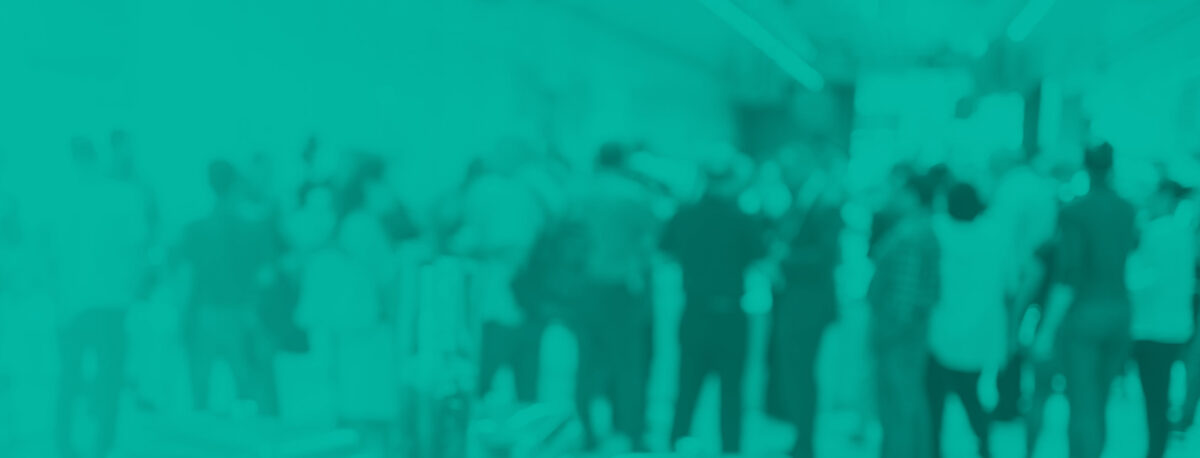 A group of people at a conference.